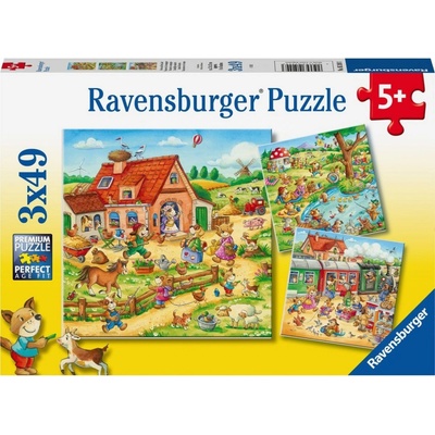 Ravensburger 052493 Prázdzniny na vidieku 3x49 dielov