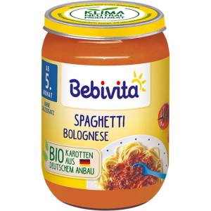 Bebivita Био Пюре Спагети Болонезе 190 гр. - 5+ месеца