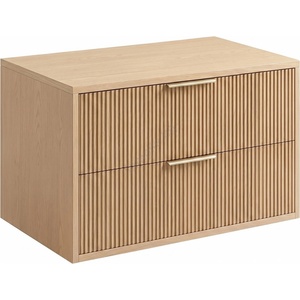 Rea REA-M0409 - Висящ шкаф за баня под мивката MONO 80x48, 5 cm бежов (RE0509)