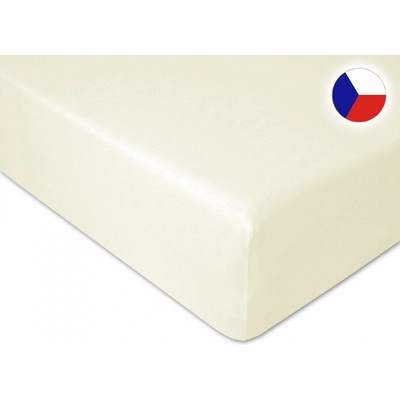 Brotex Jersey prostěradlo smetanové 200x200