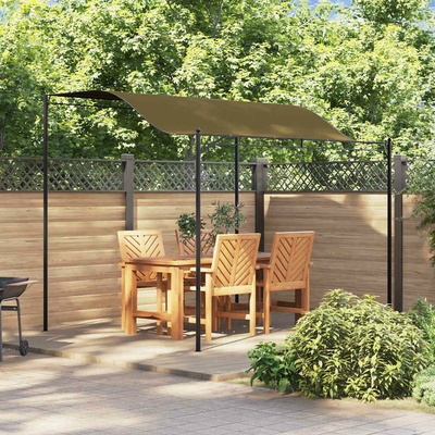 Greatstore Stínící markýza 3 x 2,5 m taupe 180 g/m2