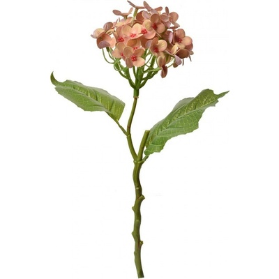 Dekorácia umelé kvety s ružovooranžovými kvietkami - 19*10*37 cm - Clayre & Eef