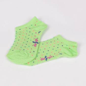 Image 1 of Детски чорапи-терлик в зелено с точки