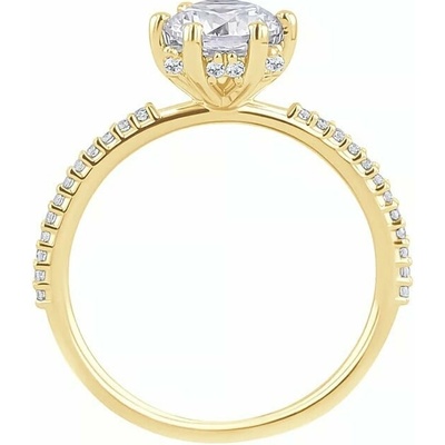 Eppi Zásnubní prsten s 1.08ct IGI certif. lab grown diamantem a lab grown diamanty Narina R50283