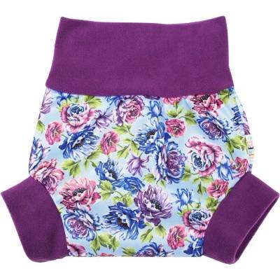 Breberky Natahovací svrchní kalhotky PUL Pivoňky S 4-7 kg