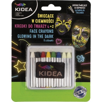 Farbičky na tvár 6 ks fosforeskujúce 2 ks sada