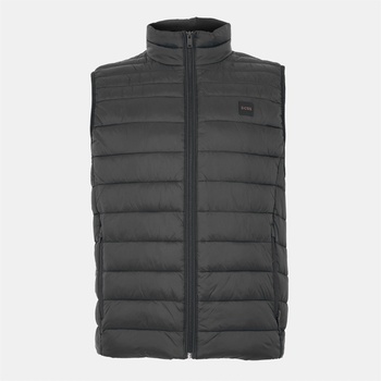 Boss Елек Boss Mens BOSS ORANGE Padded Lightweight Gilet - Tailored Fit (Odeno) - Black 001