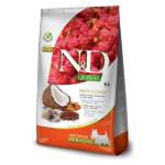 Farmina N&d dog grain free quinoa skin & coat herring mini - за чувствителен стомах, лъскава козина и здрава кожа, за кучета над 1 година, от малки породи, с херинга, киноа, кокос и куркума - 800 гр pnd008008