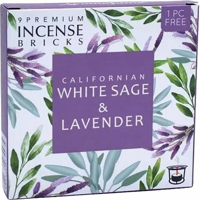 Nefertitis Vonné cihličky Aromafume White sage and Lavender 40 g 9 ks