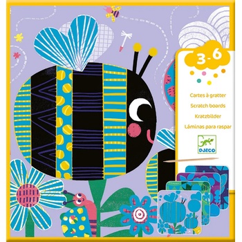 DJECO Комплект скреч картини Djeco - Bugs (DJ09092)