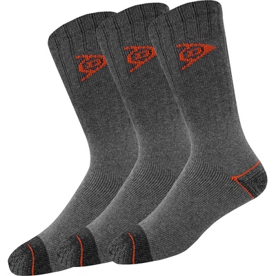 Dunlop pánské pracovní ponožky 3 páry tmavě šedá – Zboží Dáma