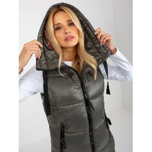 Fresh Made Дамски елек модел D50048X80105A3 Fresh Made цвят каки