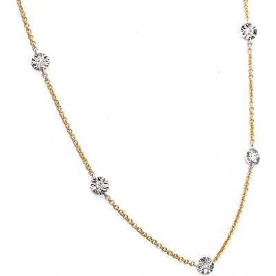 Stuchlík Zlatý náhrdelník s diamanty 5 hvězd 30342