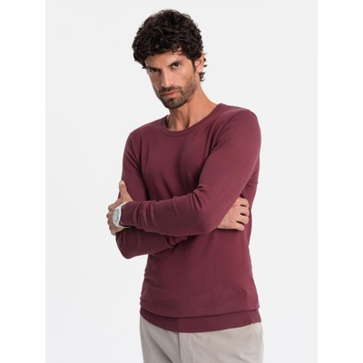 Ombre Clothing Класически мъжки пуловер с кръгло деколте Ombre Облекло Ombre Clothing | Cherven | МЪЖЕ | M