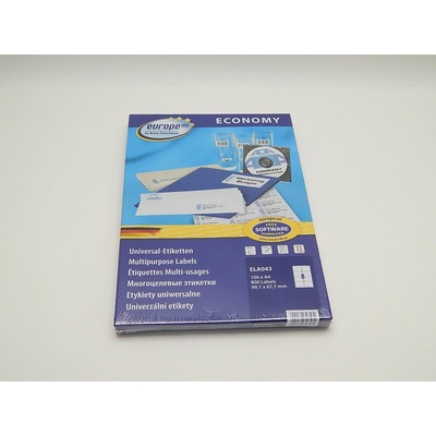 Avery Zweckform ELA043 1474 Etikety 99,1x67,7mm bílé