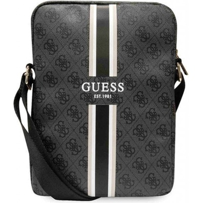 Pouzdro Guess PU 4G Printed Stripes Tablet Bag 10" Black