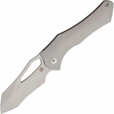 Artisan Baskin Gray Milled Titanium, Stonewash S90V 1853G-GY
