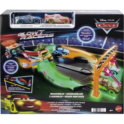 Mattel Cars Nočné preteky Trať svietiaca v tme