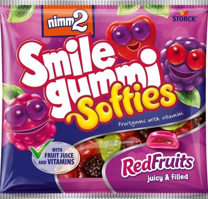 STORCK Nimm2 Smile gummi Softies Red Fruits 90 гр