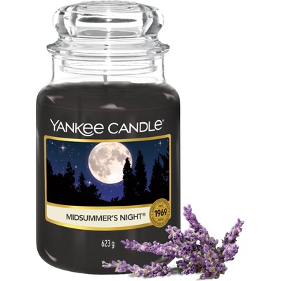 Yankee Candle scented candle in a glass (large) | Midsummer's Night | Candle with a long burning time of up to 150 hours Perfect gifts for women - 5038580000504