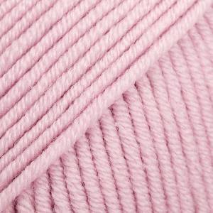 DROPS Design Merino Extra Fine Uni Colour 40 Powder Pink Плетива прежда (108540)
