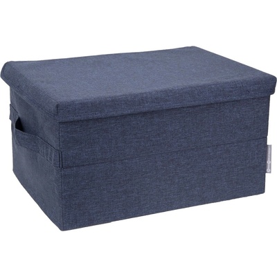 Bigso Синя текстилна кутия за съхранение с капак 40x30x22 cm Soft Storage - Bigso (6936S0301)