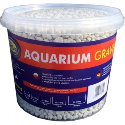 AQUA NOVA Akvarijní štěrk bílý 5kg/3l
