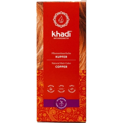 Khadi Medená rastlinná farba na vlasy 100 g