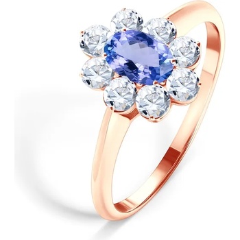 Image 1 of SAVICKI Годежен пръстен Savicki: розово злато, танзанит, бели сапфири