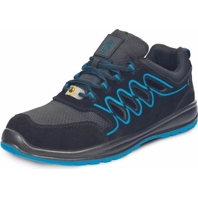 CERVA RAVEN SPORTY S1P ESD SR polobotka černá/modrá