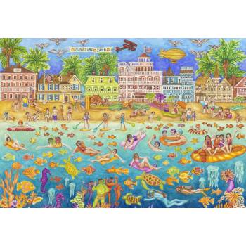 Grafika - Puzzle Tropical Swim Party - 1 000 piese