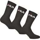 Fila 3pack tenkých vysokých ponožek černá