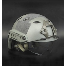 Helma Dragowa Fast PJ s okuliarmi Bolt, sivá