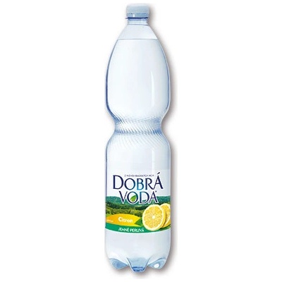 Dobrá voda jemne perlivá citrón 6 x 1,5 l