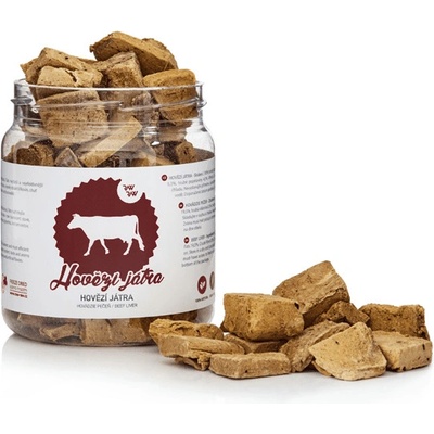 Raw Raw pochúťka mrazom sušená Hovädzia pečeň 90 g