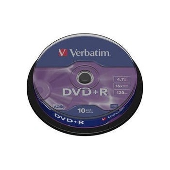 Verbatim DVD+R(10-Pack)Spindle/General Retail/16x/4.7GB (43498)