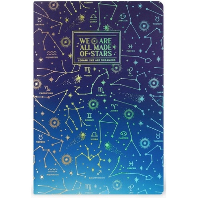 Legami Zápisník Lined Notebook Quaderno Large Stars