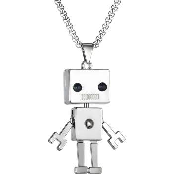 HARAHU Колие Robot - Сребърен KP34233 (34233)