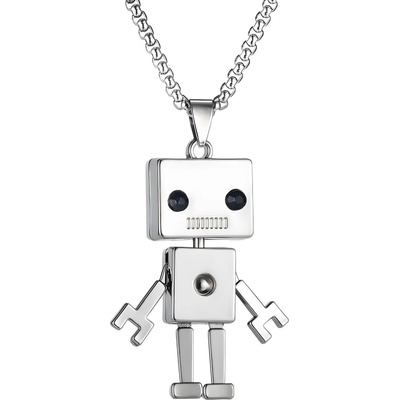 HARAHU Колие Robot - Сребърен KP34233 (34233)