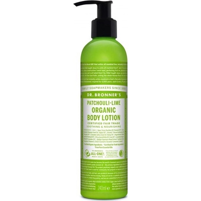 Dr. Bronner's telové mlieko Patchouli-Lime 240 ml