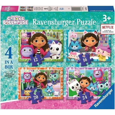 RAVENSBURGER Gábinin kouzelný domek 4v1 12 16 20 24 dílků
