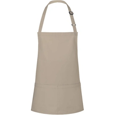 Karlowsky Krátká gastro zástěra KY123 Sand 75x60cm