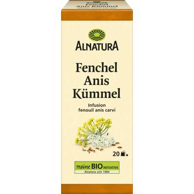 Alnatura Bio čaj z fenyklu anýzu a kmínu 20 čajových sáčků