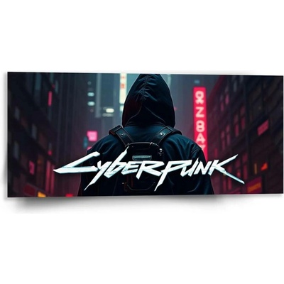 Sablio Obraz Cyberpunk 2077 Pohled do města - 110x50 cm