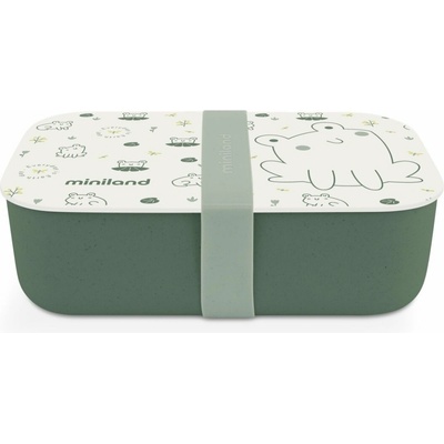 Miniland ECO-friendly Box na uloženie jedla desiaty 1 l Žabka