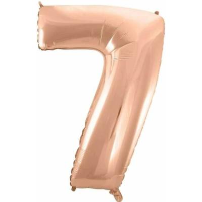 GoDan Číslice "7" rosegold 92cm fóliový balónek
