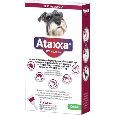 Ataxxa spot-on Dog L 10-25 kg 1250/250 mg 1 x 2,5 ml