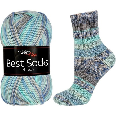 Pletací příze Best Socks samovzorovací / ponožkovka 100 g - 18 (7074) multikolor