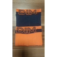 Dim boxerky DIM Soft touch oranžová tm.modrá 2ks