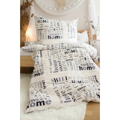 Jerry Fabrics Obliečky mikroflanel Home sweet home 140x200 70x90